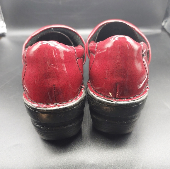 BOC Born Concept Shoes Womens 6M Peggy Clogs Slip On BC1632 Red Patent Leather - Picture 9 of 13